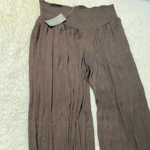 NY&C Eva.mendes chocolate brown parachute pants